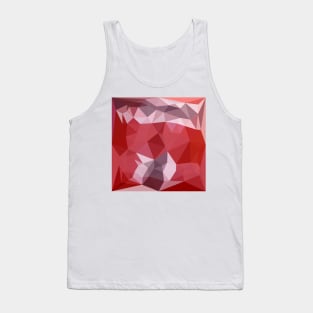 Pale Violet Red Abstract Low Polygon Background Tank Top